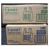 T-shirt bags 1/12 barrel 2000 count. T-shirt bags