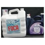 Foca 285oz laundry detergent. 111oz downy calm
