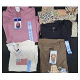 Women's size Large shirts. Most NEW w/ tags