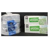 Ultra paper dinner plates 204 count. 2- Clear