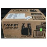 1000ct t-shirt black bags