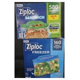 Ziploc sandwich bags 580 count. Ziploc half