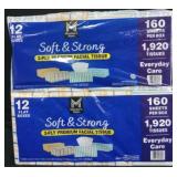2 12ct  flat boxes soft and strong facial tissue