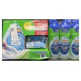 Scrubbing Bubbles toilet cleaning stamps with 2
