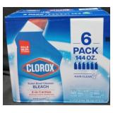 6pk 144oz clorox toilet bowl cleaner bleach