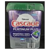 Cascade Platinum Plus dishwasher pacs 82 count