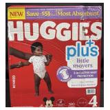 180 Huggies size 4 diapers