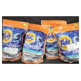 4- Tide laundry detergent pods 18 count each
