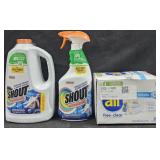 Shout stain remover 60oz bottle and 22oz spray