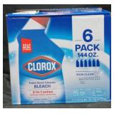 6pk 144oz clorox toilet bowl cleaner bleach