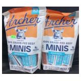 2 24pk Archer mini beef sticks