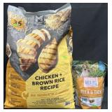 35lb chicken & brown rice dog food & 38oz Vet-IQ