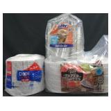 186ct Dixie ultra flex proof plates. 60 hefty