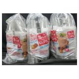 3 132ct 16oz clear cups
