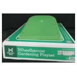 Wheelbarrow gardening playset. Not checked for