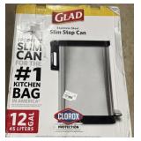 Glad stainless steel slim 12gal step can not