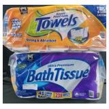 15 mega rolls super premium towels. 45ct ultra