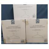 2 50pk black hangers. 30pk pink hangers kids
