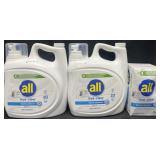 2-143 fl oz All detergent & 250 All dryer sheets