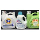 170 fl oz Tide detergent, 112.75 fl oz Clorox2
