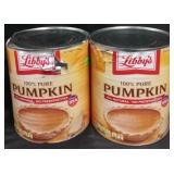 2 6lb 10oz pumpkin libbys