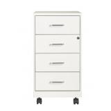 Hirsh 18' Deep 4-Drawer Metal Mobile Organizer, 4