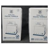 2- Facial towels 100 count each