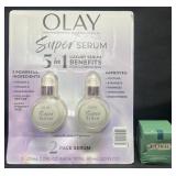 2-1 fl oz Olay Super Serum & 1 oz La Mer night