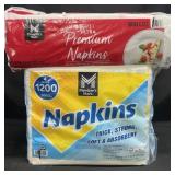 660 Ultra Premium napkins & 1200 napkins
