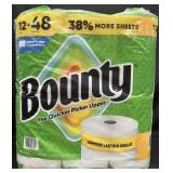 12 rolls Bounty paper towels