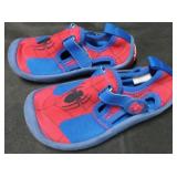 Boys size 7/8 Spiderman water shoes
