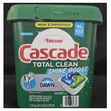 Cascade Total Clean dishwasher pacs 103 count