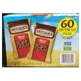 60ct Snyder mini pretzels