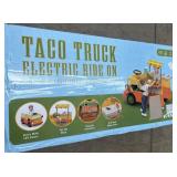 Taco Truck electric ride on not checked for