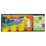 312 disinfecting wipes & 200-4 gal. Tall kitchen