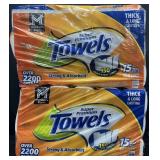 30 mega rolls Super Premium paper towels