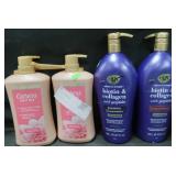 2pk caress daily soak 30oz white peach and orange