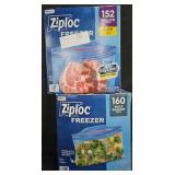 Ziploc gallon bags 152 count. Ziploc half gallon