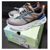 Skechers kids sneaker black/orange size 1