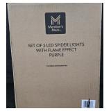 LED Spider lights set of 5. Not tested