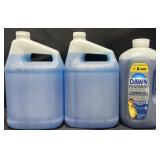 2 gal dish detergent & 90 fl oz Dawn dish soap