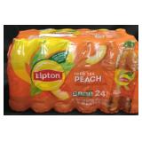 24pk lipton peach tea bottles