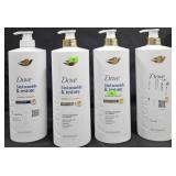 Dove shampoo 33.8oz. 3- Dove conditioner 33.8oz