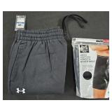 Men's size X-Large Under Armour joggers and boxer