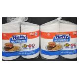 2- Hefty Supreme lunch plates 250 count each