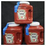3- Heinz ketchup 114oz each
