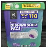 Auto Dishwasher Pacs 110 count