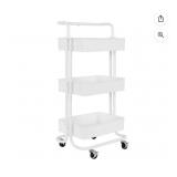 Seville Classics 3-Tier Steel Cart, 16.7' W ï¿½