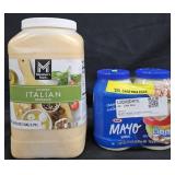 Golden Italian Dressing 1 gallon. Kraft Mayo 60oz