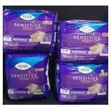 4 16ct Tena sensitive overnight underwear s/m